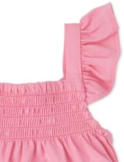 Baby Girls Tropical Ruffle 4-Piece Playwear Set