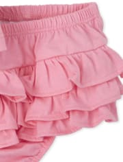 Baby Girls Tropical Ruffle 4-Piece Playwear Set