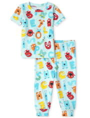 Baby And Toddler ABC Snug Fit Cotton Pajamas