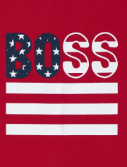 Camiseta sin mangas Americana Boss para niños
