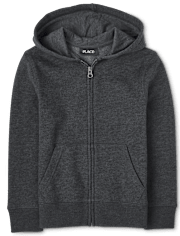 Sweat à capuche zippé en molleton d'uniforme pour garçon
