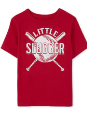 Baby and Toddler Boys Little Slugger Graphic Tee