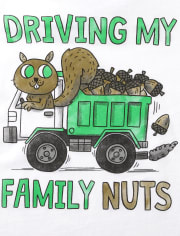Baby And Toddler Boys Family Nuts Graphic Tee