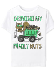 Baby And Toddler Boys Family Nuts Graphic Tee