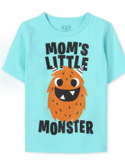Baby And Toddler Boys Mom's Monster Graphic Tee