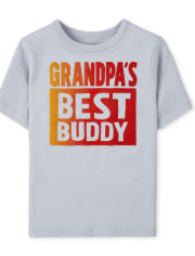 Camiseta estampada Grandpa's Buddy para bebés y niños pequeños