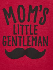 Baby And Toddler Boys Mom's Gentleman Graphic Tee
