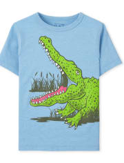 Baby And Toddler Boys Crocodile Graphic Tee