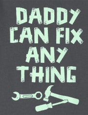 Baby And Toddler Boys Daddy Can Fix Anything Graphic Tee
