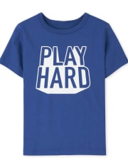 Baby And Toddler Boys Dad And Me Play Hard Graphic Tee