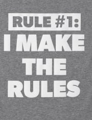 Camiseta con estampado de reglas para niños