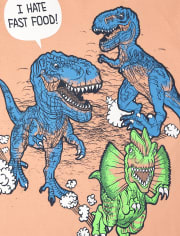 Boys Fast Food Dino Graphic Tee