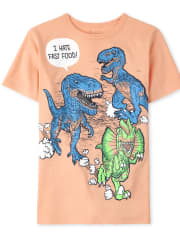 Boys Fast Food Dino Graphic Tee