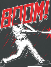 Boys Boom Baseball Graphic Tee