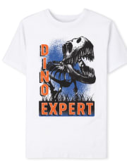 Camiseta gráfica Dino Expert para niños
