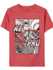 Camiseta con estampado All Pro Sports para niños