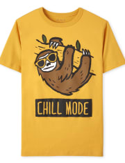 Boys Chill Mode Graphic Tee