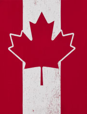 Boys Canada Day Maple Leaf Graphic Tee