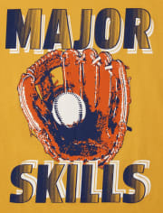 Paquete de 3 camisetas con gráfico de béisbol para niños