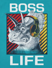 Camiseta estampada Boss Life para niños