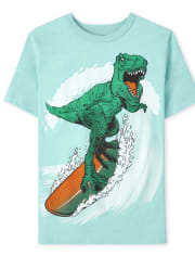 Boys Dino Surf Graphic Tee