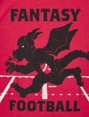Camiseta estampada de fútbol de fantasía para niños