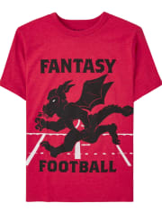Camiseta estampada de fútbol de fantasía para niños