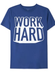 Camiseta estampada Dad And Me Play Hard para hombre