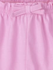Baby Girls Print Paperbag Waist Shorts 3-Pack