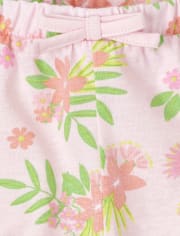 Baby Girls Tropical Ruffle Shorts 3-Pack