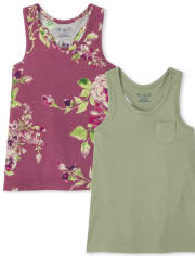 Lot de 2 débardeurs à dos nageur pour filles