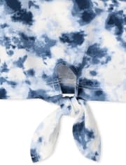 Girls Print Tie Front Tank Top 3-Pack