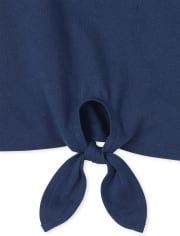 Girls Print Tie Front Tank Top 3-Pack