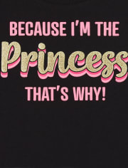 Baby And Toddler Girls Princess Graphic Tee