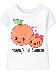 Baby And Toddler Girls Mommy's Sweetie Graphic Tee
