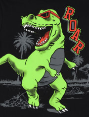Camiseta con gráfico Dino Roar para bebés y niños pequeños