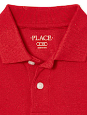Polo de piqué de uniforme para niños, paquete de 2