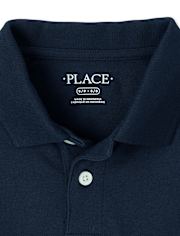 Polo de piqué uniforme para niños, paquete de 2