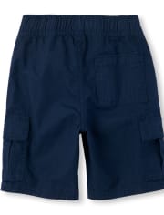 Boys Pull On Cargo Shorts 3-Pack - Slim