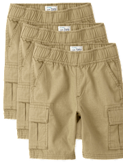 Pack de 3 shorts cargo sin cierre para niño - Husky
