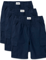 Pack de 3 shorts cargo sin cierre para niño - Husky