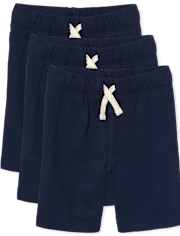 Kids French Terry Shorts 3-Pack - Husky