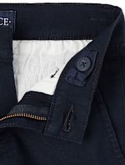 Boys Uniform Stretch Skinny Chino Pants 2-Pack - Slim