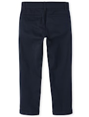 Boys Uniform Stretch Skinny Chino Pants 2-Pack - Slim