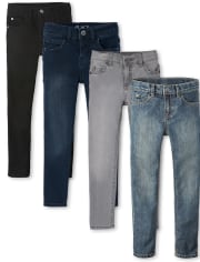 Boys Skinny Jeans 4-Pack - Slim