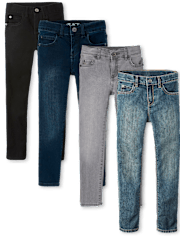Boys Skinny Jeans 4-Pack - Slim