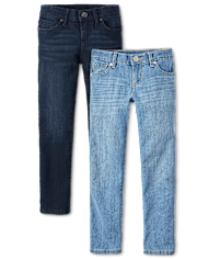 Lot de 2 jeans skinny pour filles - Plus