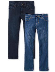 Lot de 2 jeans bootcut pour filles - Plus