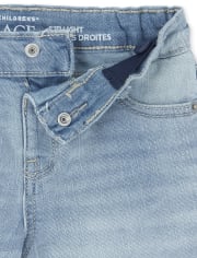 Jeans rectos elásticos para bebés y niños pequeños