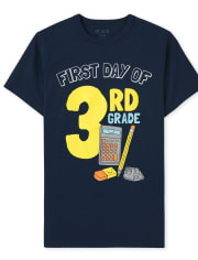 Camiseta gráfica de tercer grado para niños